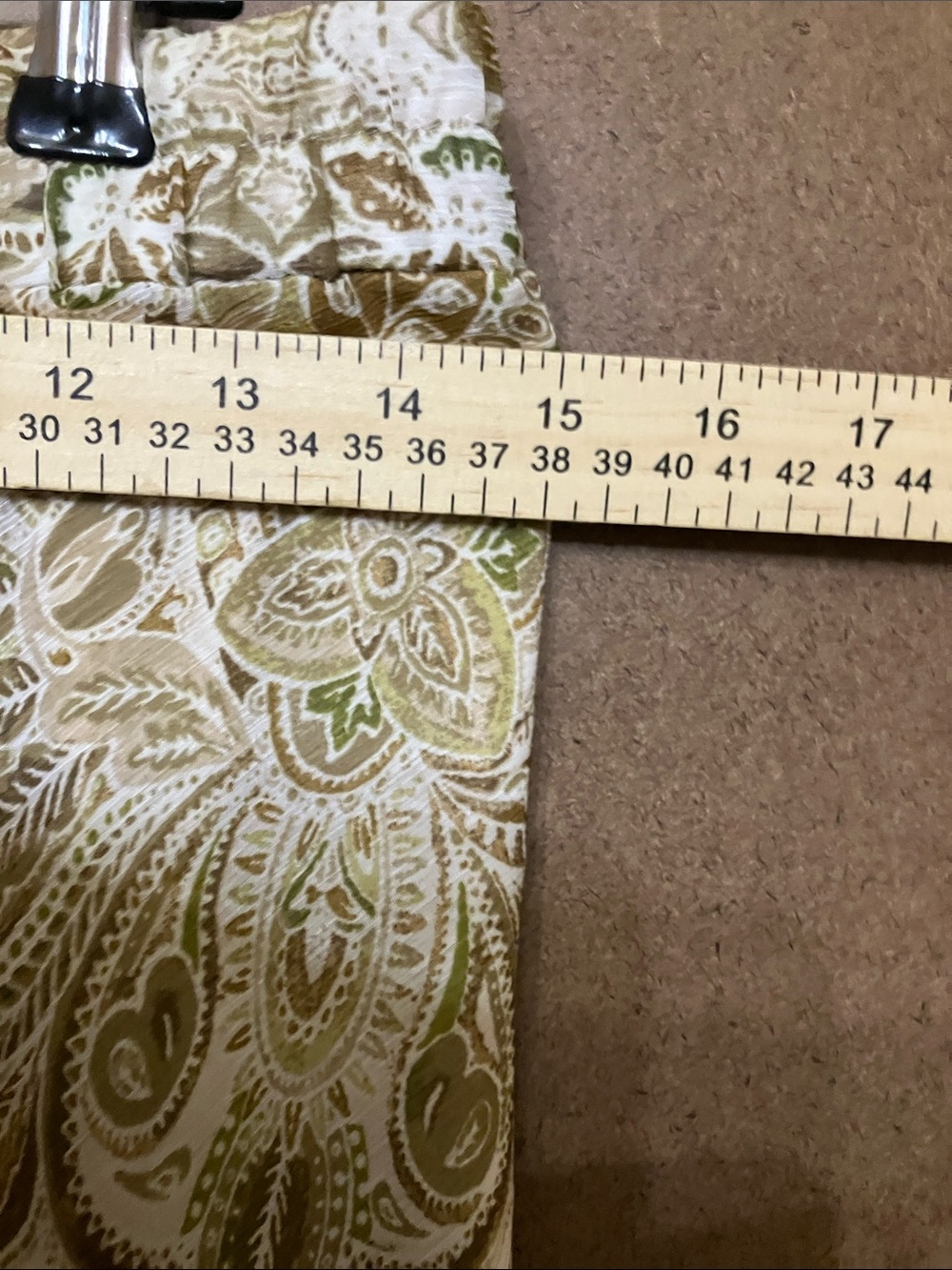 Paisley Maxi Skirt in Olive and Cream - Picture 4 of 10